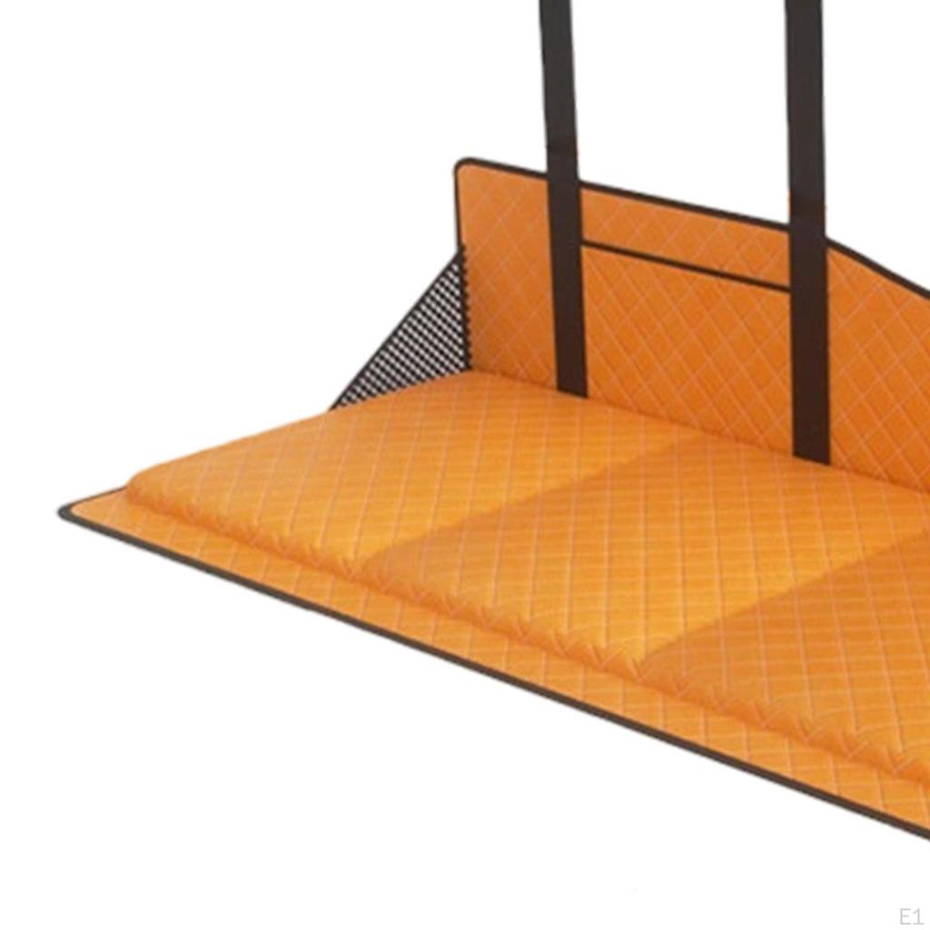 Car Back Seat Extender Plate Foldable Adjustable for Increase Bed Camping Space PU Leather