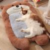 Cute Bear Shape Pet Mat Anti-slip Thickened Dog Sleeping Pads Soft Comfortable Warm Dog Mat Autumn Winter