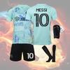 Conjunto de Camiseta de Fútbol Messi Miami Para Adultos y Niños Tejido de Poliéster Transpirable Calidad de Exportación