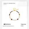 Caramel-Colored Tiger Eye & Freshwater Pearl Necklace and Bracelet Set: High-End Autumn/Winter Style