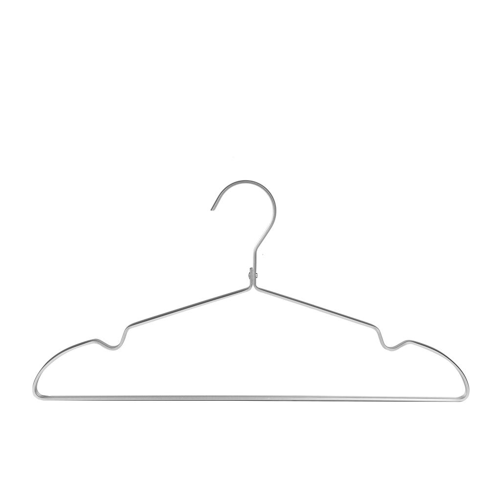 Amber Home Aluminum Aluminum Hangers for Closet Prevents Shape Ultra-Lightweight Hangers, Gold-Colored Storage, Clothes, Suits, T-Shirts, Jackets,