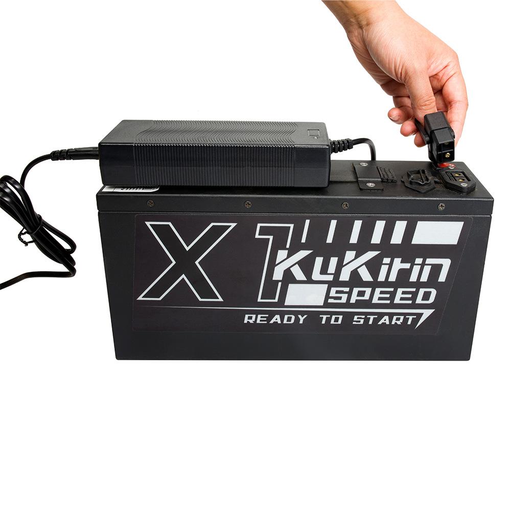 KuKirin X1 Moto Elettriche Fuoristrada 14" Motore di Picco 2000W Bicicletta Elettrica per Adulti Completamente Ammortizzata 48V 20.8AH Freni Idraulici