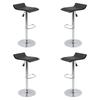 VIA Black Eco Adjustable Stool