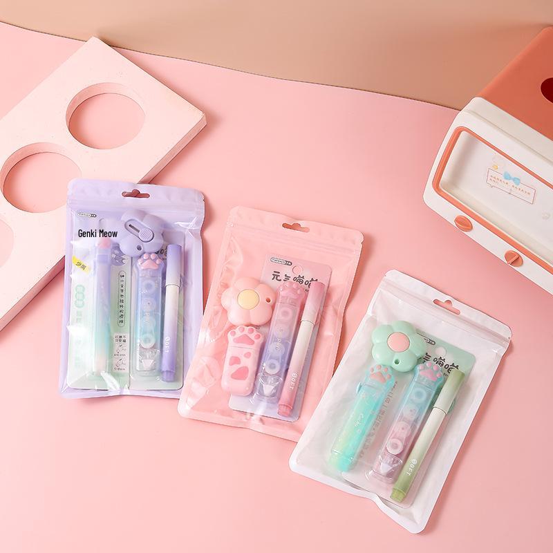 Gradient Color Mini Stationery Set for Junior and Senior High School Students