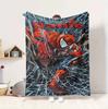 Custom Name Spider-Man Adventures Flannel Blanket Throw Blanket Soft Warm Sofa Bed Decor Unique Gift
