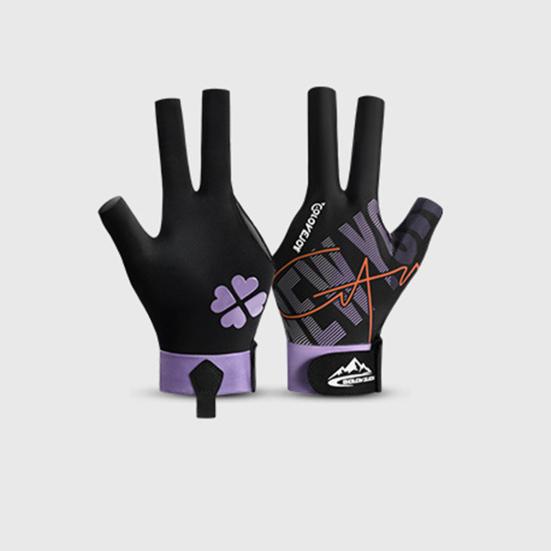 1Pc Billiards Glove Stretch Breathable Anti-slip Sweat-absorbing Men Women Left Hand Snooker Cue Sport 3-Finger Glove Billiards Accessories