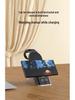 4-in-1 Wireless Charging Station with Clock for Apple Watch, Earphones, and Phone