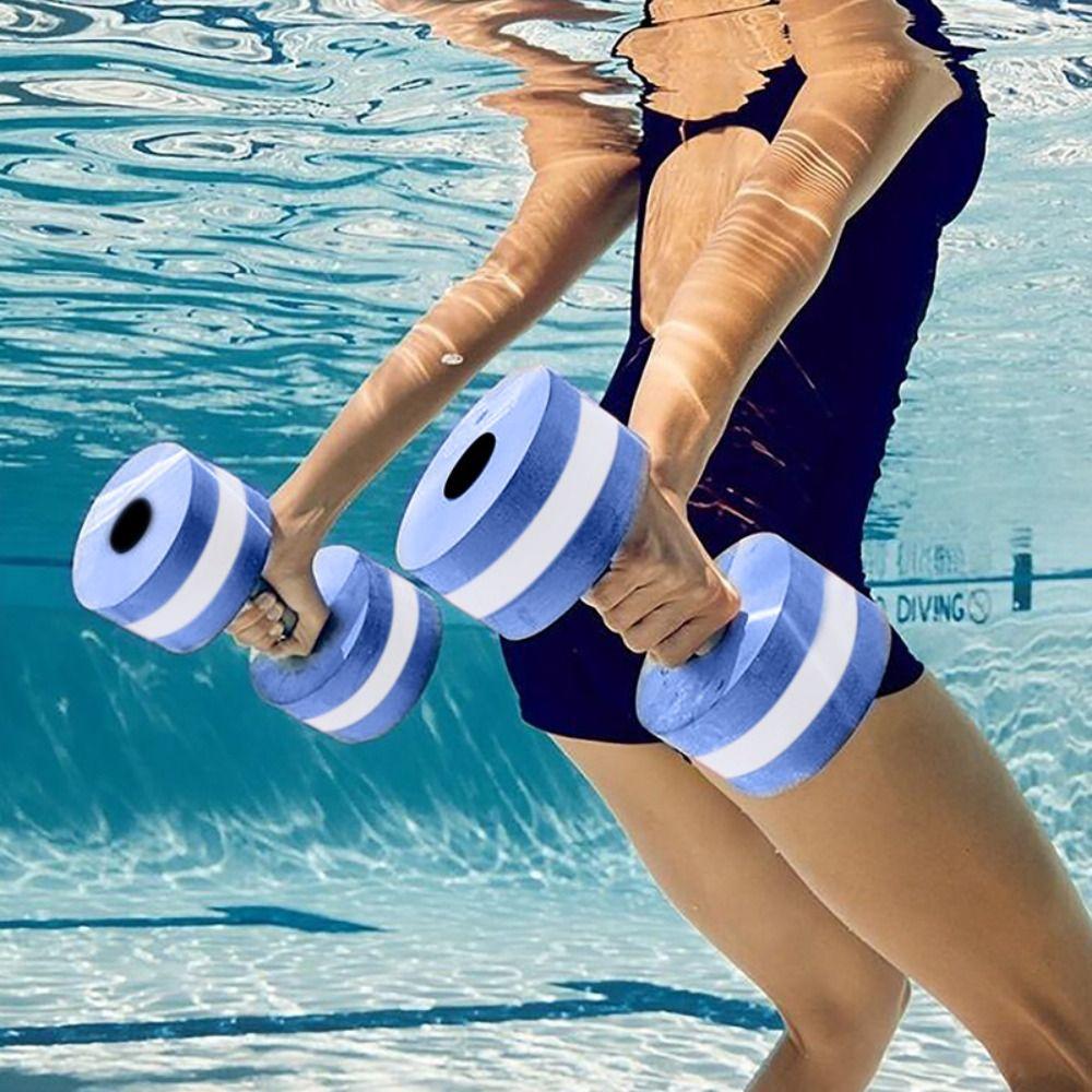 1 Pair Floating Water Aquatics Dumbbell EVA Pool Exercise Dumbbell Swimming Pool Dumbbell  Swimming