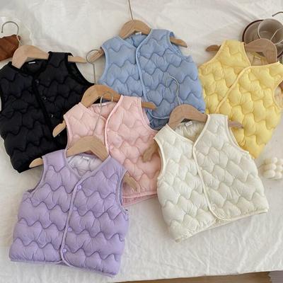 Gilet Caldo Invernale per Bambini Ragazze Ragazzi Gilet Ispessito Capispalla Bambini Adolescenti Cotone Giubbotti Gilet Monocolore