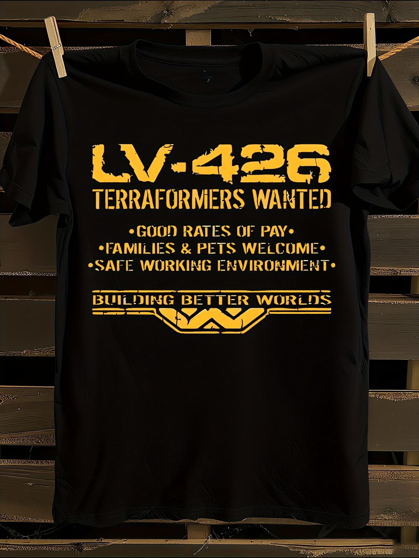 Alien Movie Inspired LV426 Terraformers Wanted T-shirt XXXXL