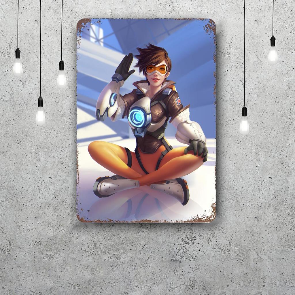Overwatch Classic Poster Rusty Metal Plaque Retro Decorative Plate Bar Man Cave Garage Club Metal Sign Wall Decoration