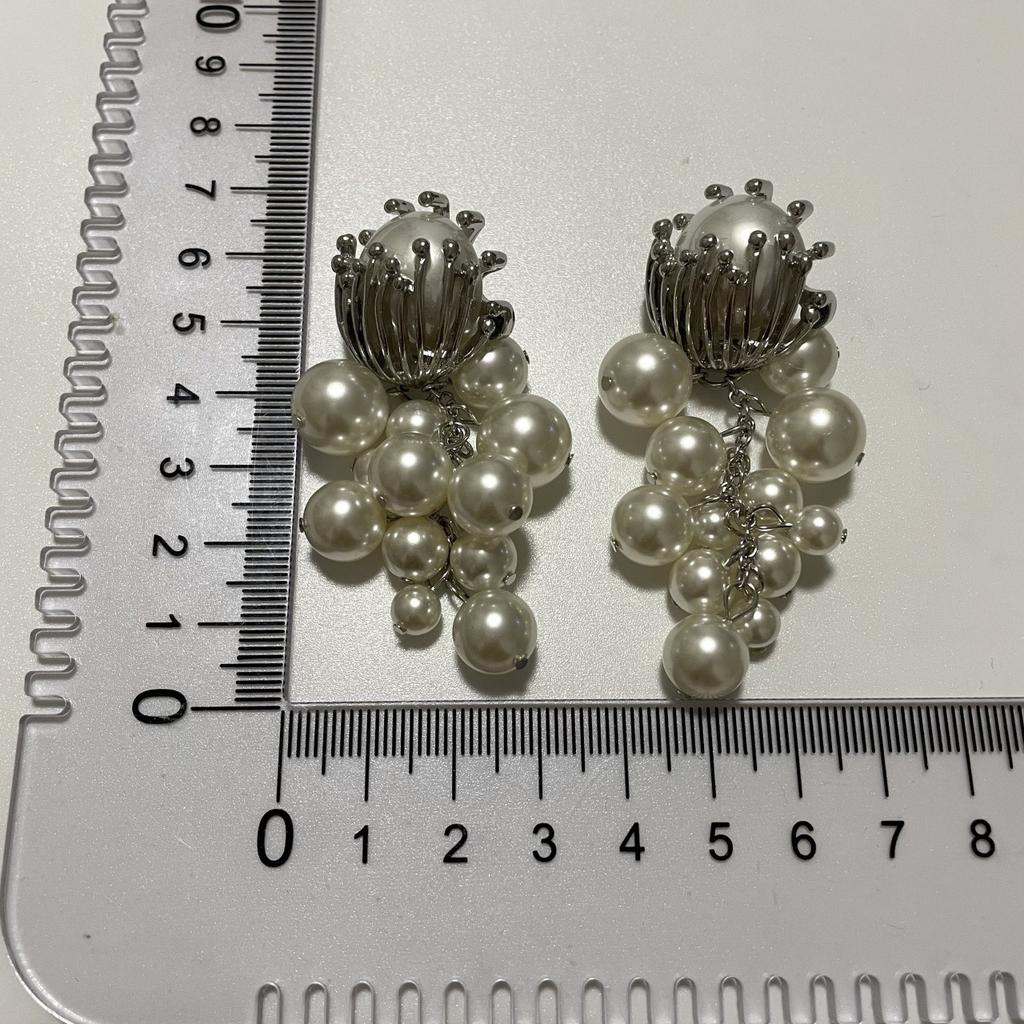 Grape Tassel Earrings French Retro Fashion Light Luxury High-end Earrings Jewelry