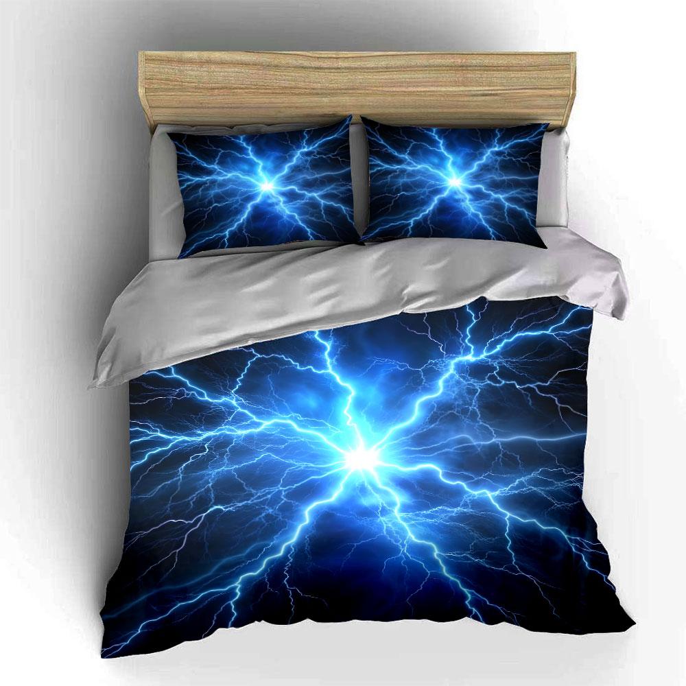 "Electrifying Three-Piece Energy Set" Kid's and Adults' Bedroom Decor, Exquisite Three-piece Bedding Set Gift