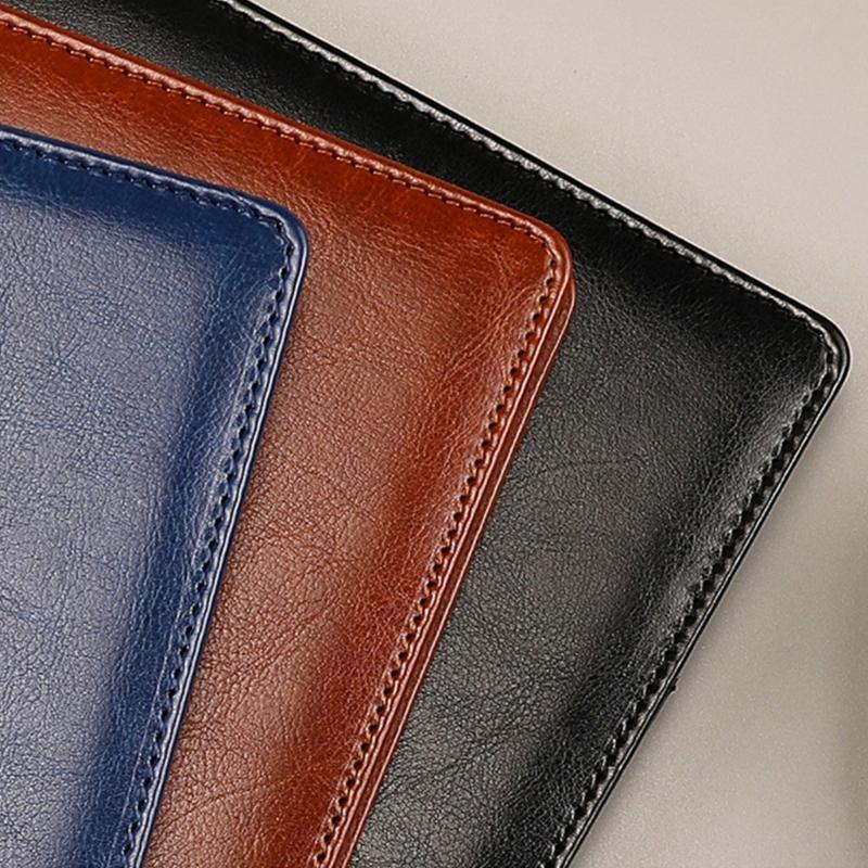 Business Conference Folder Leather Clipboard Folder Letter Size Document Folder with Card Pocket Storage Pocket Pen Slot