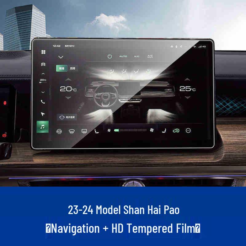 Great Wall Shanhai Cannon 23-25 Models Tempered Glass Screen Protector, Dashboard Navigation Display Film
