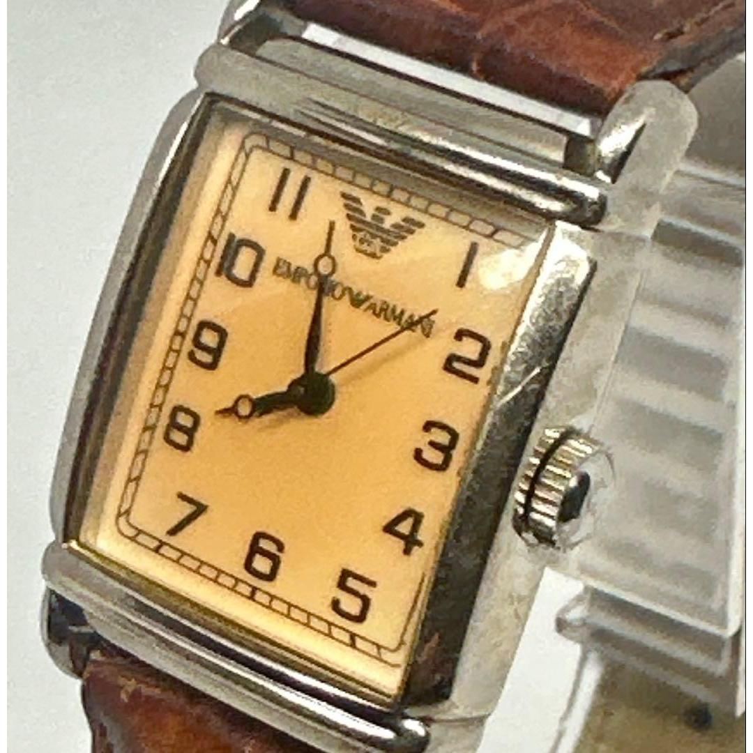 Used Emporio Armani Quartz Working item New battery Men s Women s Square