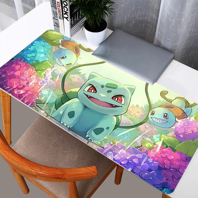 Kanto Pokemon Squad Large Mouse Pad Pikachu Charizard Bulbasaur Eevee Desk Mat