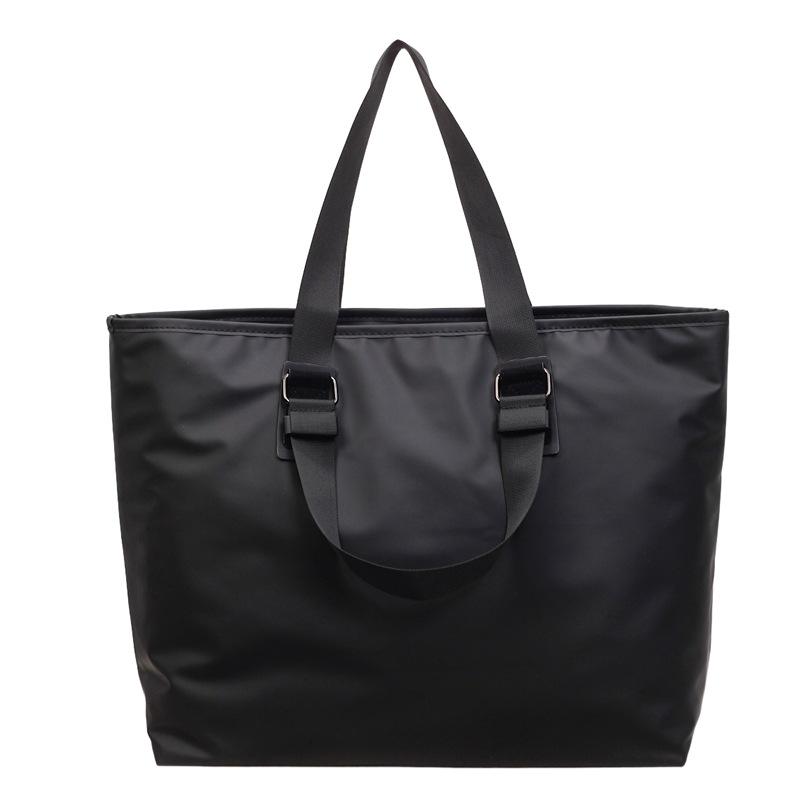 Minimalist Nylon Tote Bag for Women – Large Capacity Shoulder Bag with Adjustable Strap, Perfect for Work & Everyday Use