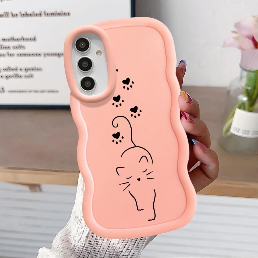 Süße Katze Schönes Weiches Handyhülle Case für Samsung Galaxy A52 A21s A13 A12 A15 A14 A11 A16 A53 A33 A23 A05 A06 A22 A03 A04