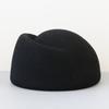 Winter New French Vintage Round Top 100% Wool Fedoras Hat Wedding Church Party Pillbox Caps Warm Women Hard Top Felt Berets Hat