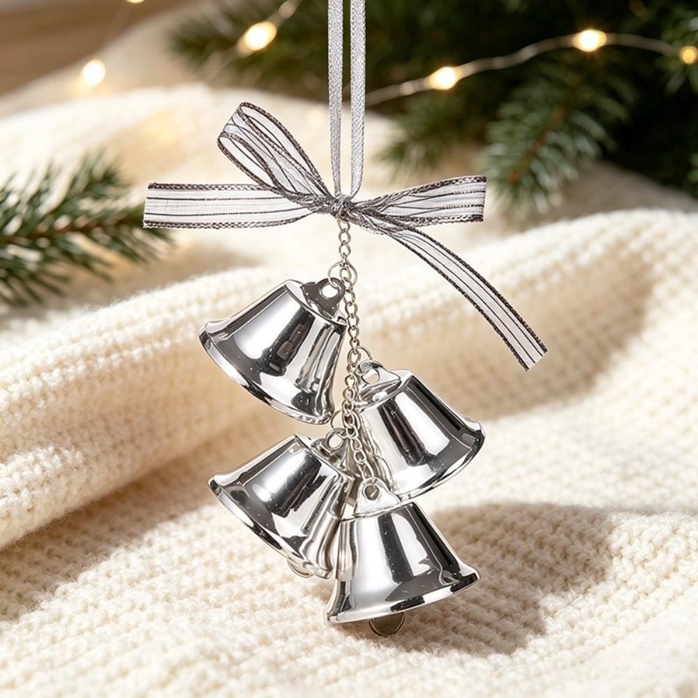 Crisp Sound Xmas Tree Pendant Creative Door Hanging Bell Gifts Retro Windbell Entrance Porch