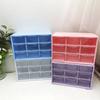 Drawer Storage Box with Adjustable Compartments, Makeup Organizer Small Dividers, Plastic Desktop Cosmetic Container