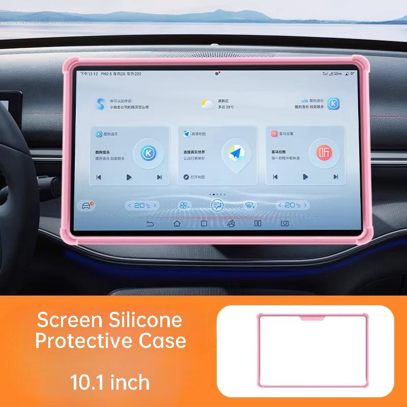 For Leapmotor T03 2024 Car Center Control Screen Protective Case 10.1 Inch Silicone Anti-collision Auto Interior Accessories
