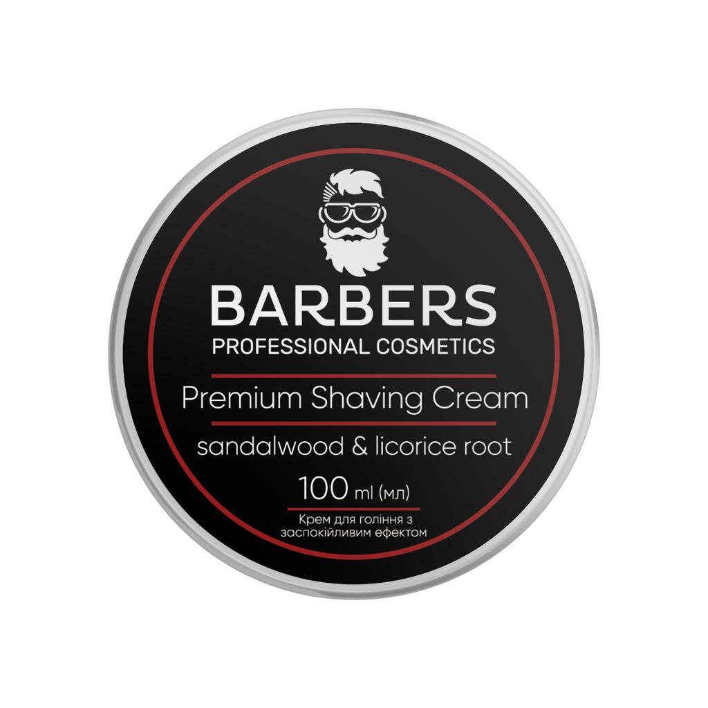 Krém na holení se zklidňujícím účinkem Sandalwood-Licorice Root Barbers 100 ml