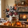 Realistic Maple Leaf Floral Stems Gothic Style Faux Fall Leaves  Party Vase