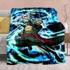 Manta de Franela del Anime One Piece - Suave Cálida Perfecta para Sofá, Ropa de Cama Camping Viaje Oficina Decoración del Hogar -QJY