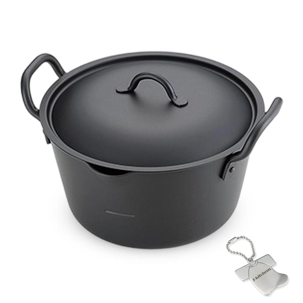 Tempura Deep Frying IH Made in Original T Included J-kitchens Pot, Pot, 20cm, Compatible, Gas, Japan, Kankiri-kun