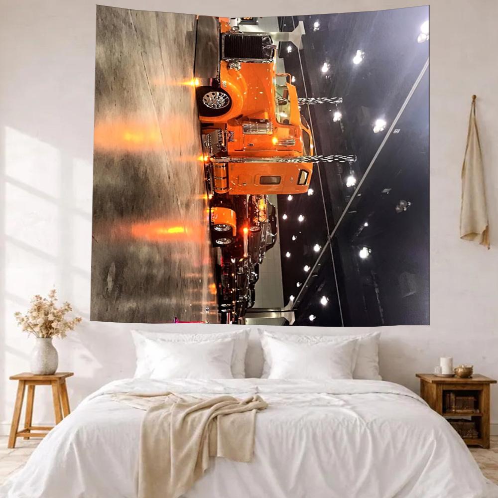 Kw Schwertransporter Wanddeko Wandteppich Kunst Für Haustier-Gedenken Geburtstag Hochzeitsparty Kulisse Familiengeschenk