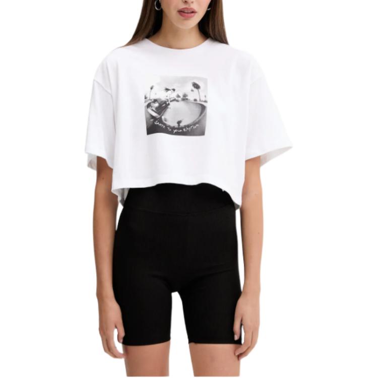 

Vans Printed Loose Fit Short Sleeve T-Shirt Women Tops VN000RCHWHT1 XL