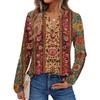 Women's Print Long Sleeve Shirts Elegant Casual Tops Trendy Shirts Tops