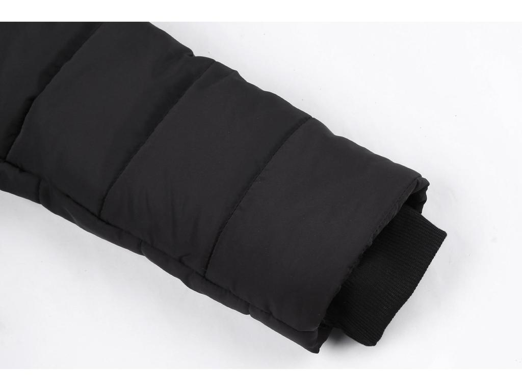 Damen Kapuzen Langarm Fleecegefütterter Wintermantel