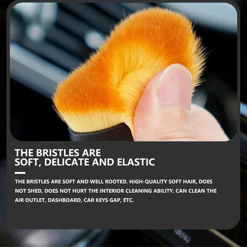 Car Sticker Car Interior Cleaning Soft Brush Dashboard Air Outlet Home For Skoda Yeti VRIS Octavia A5 Karoq Kamiq Fabia Kodiaq R   NL6
