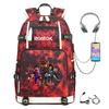 Cartoon Game Merchandise With Usb Hiking Bag College Students Outdoor Travel Large Capacity Backpack Bag