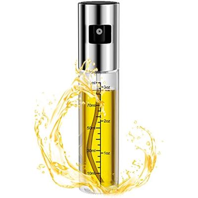 Oil Spray 100ML Oil and Vinegar Spray Bottle Clear Refillable Oil Spray Bottle with Scale Suitable for Cooking Grilling Pasta Salads