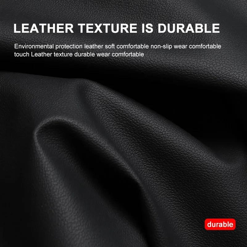 Car Shift Handle Cover Fashion PU Leather Handle Cover Grip Non-Slip Protective Covers For TRD Toyota camry chr corolla rav4