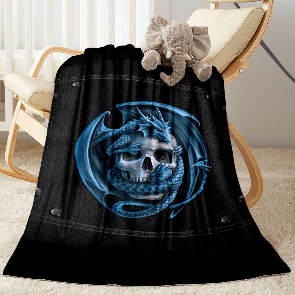 Gothic Style Blanket Ultra-Soft Suitable for Bedding Chair Sofa for All Occasions Stylish Decor Ideal Gift For Birthday Valentine'S Day