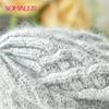 SOMALER Women Winter Hats Warm Knitted Wool Caps for Female Solid Color Double Layer Beanies
