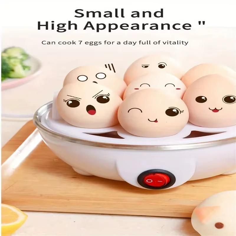 Mini Electric Egg Steamer – One-Touch Operation, Auto Power-Off, Compact for Small Kitchens & Travel