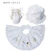 NISHIORI Shrine Visit Food Daiko Drum Daiko Inuhariko White and Baby Kimono Food Set, Den-den Set, Hat, Bib, Amulet, Den-den Drum, Drum, Fan, Pink,
