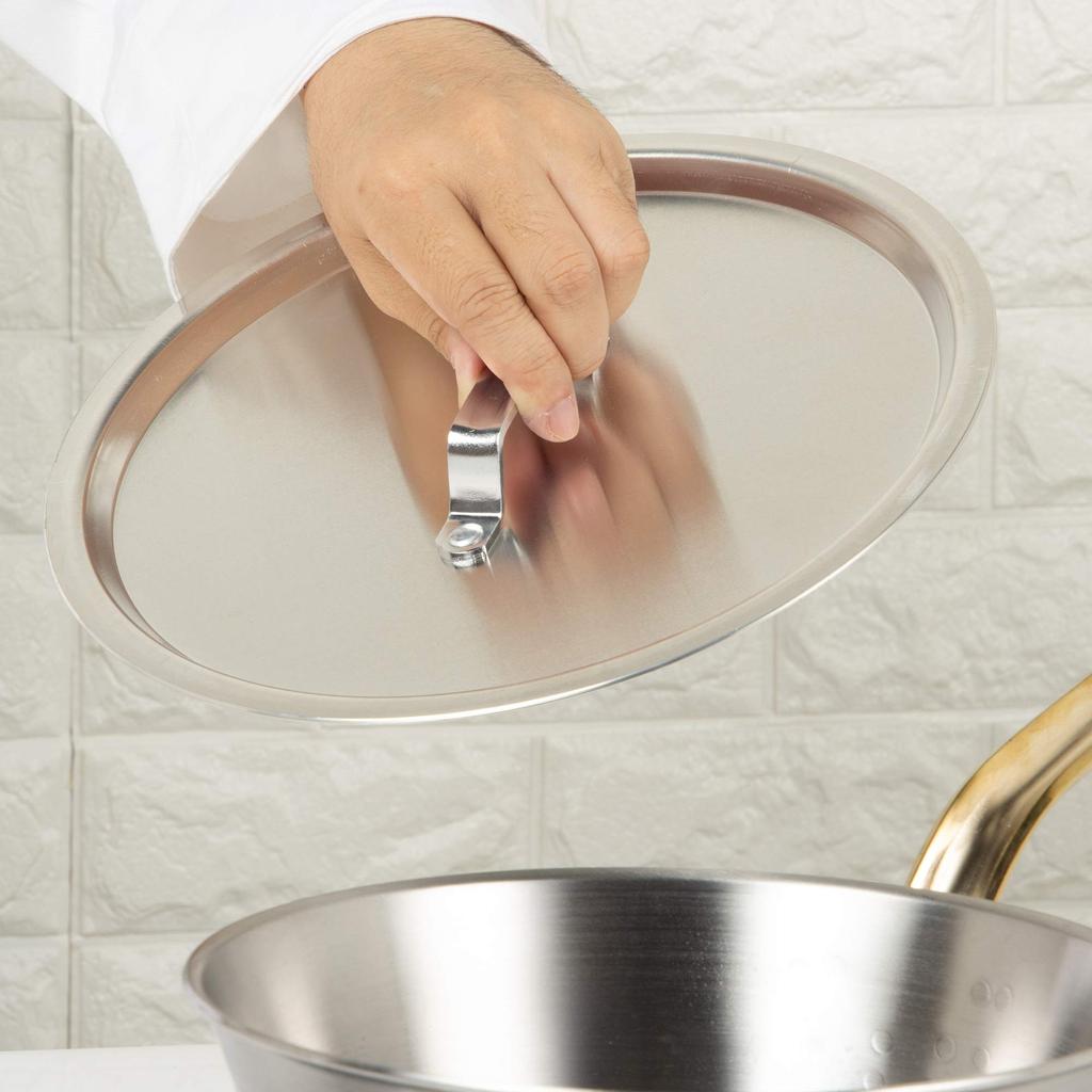 Endo Shoji Commercial Aluminum Lid for Pot with Made In ANB12051 Circle, 51cm, Japan,