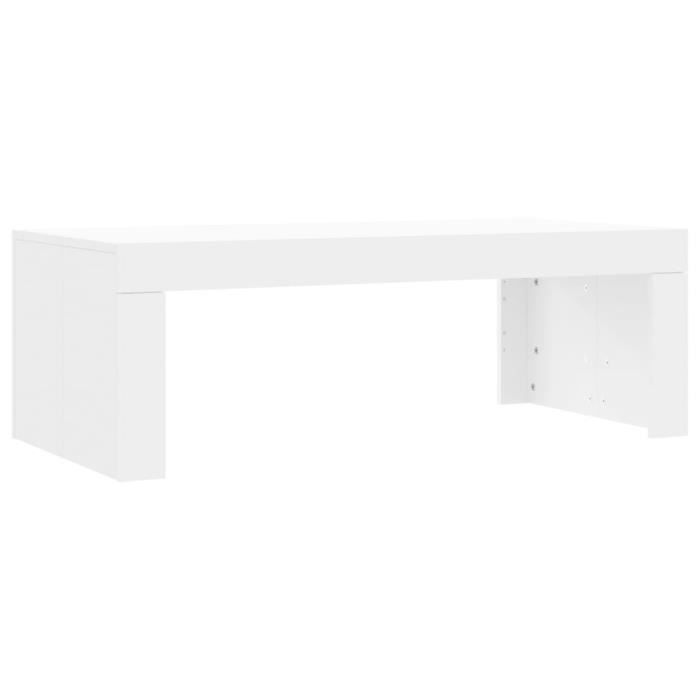 VidaXL Table basse blanc 102x50x36 cm bois d'ingénierie 823366