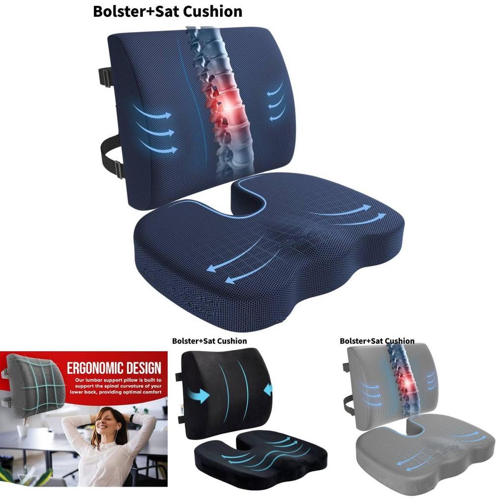 Versatile Ergonomic Seat Cushion With High-density Memory Foam Ideal For Home And Office Use