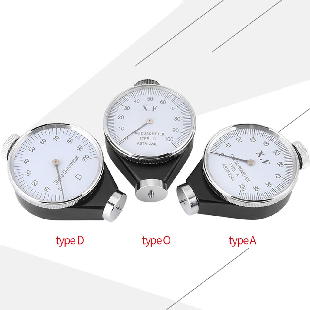 Shore Tire Durometer Durometer Meter Tire Durometer Shore Type A/O/D Rubber Tire Durometer Hardness Tester Meter 0‑100 Degrees