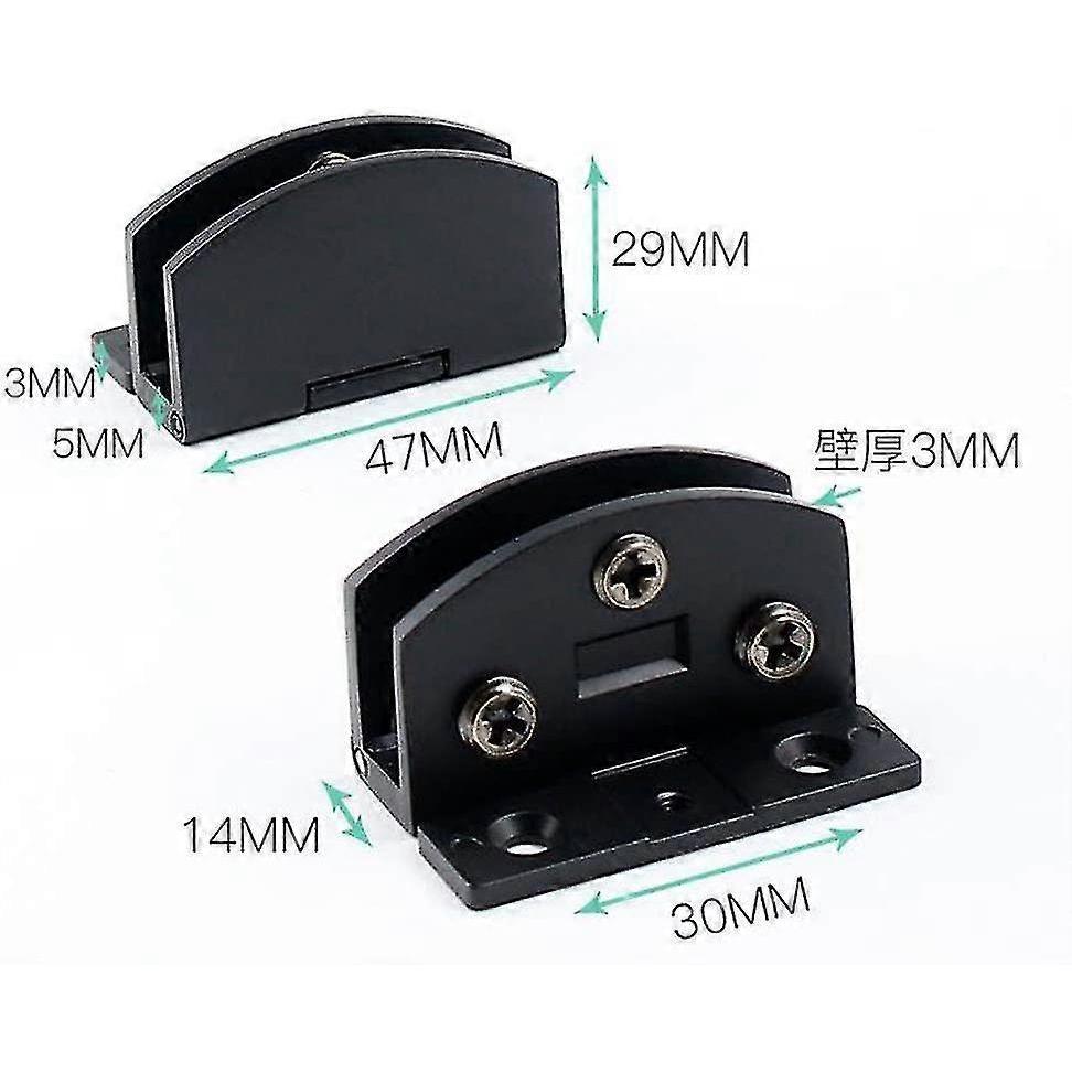 1 Pair Of Glass Door Hinge Cabinet Display Cabinet Wine Cabinet Clip Door Hinge