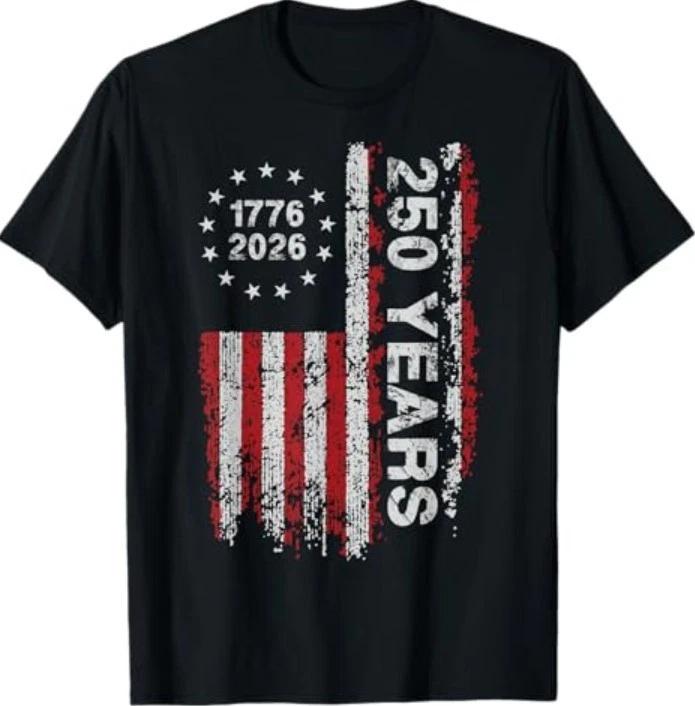 250 Years America Anniversary 250th Independence Day Freedom T-Shirt XXXL