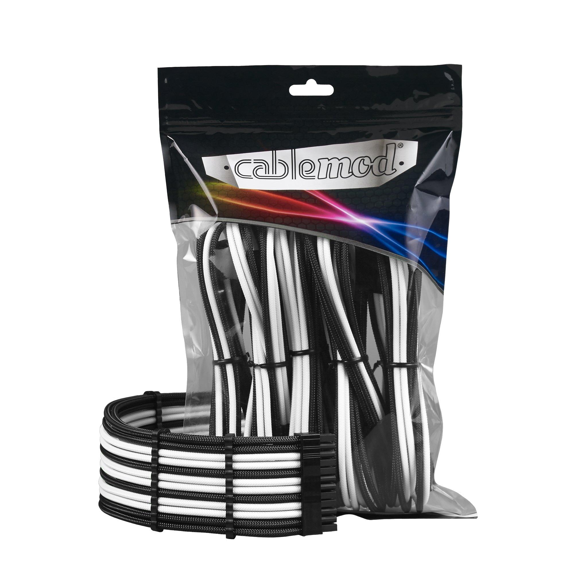 

CableMod Pro ModMesh Sleeved Cable Extension Kit (Black + White)